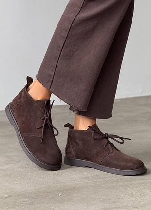 Анатомические демисезонные ботинки на шнуровке