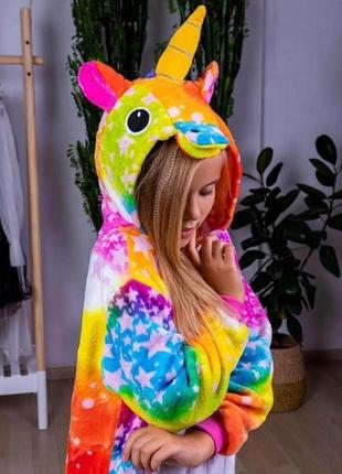 Кигуруми кингуруми пижама единорог единорожек звёздный единорог 🦄 пижамка плюш5 фото