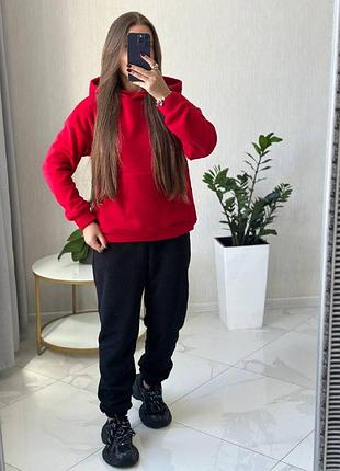 Стильный теплый женский флисовый спортивный костюм "rainbow" код 226