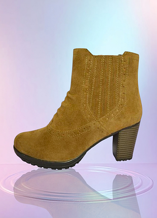 Pier one німеччина натуральна шкіра замш! комфортні ботильйони черевики