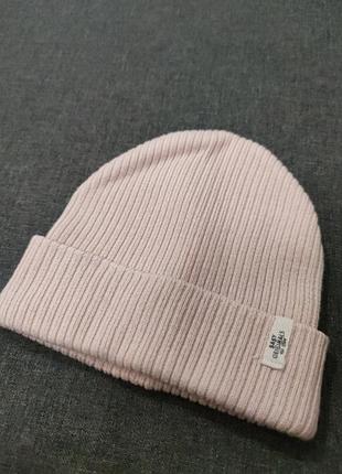 Идеальная шапка в рубчик р. 74/80 для девочки