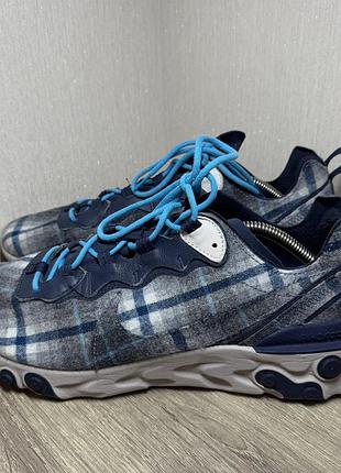 Кросівки nike x pendleton react element 55 by you id plaid blue