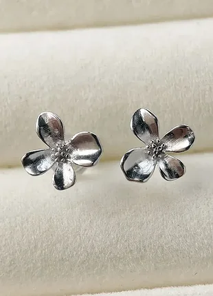 Серьги "гибискус"