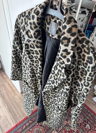 Пальто женское леопардовое