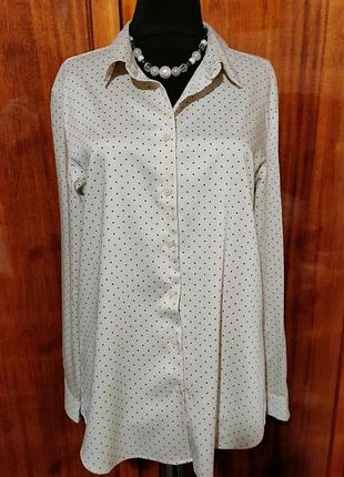 Рубашка женская стильная тренд в горошек