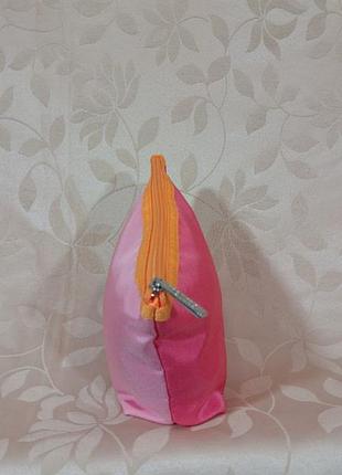 Яскрава триколірна косметичка clinique (ідеальний стан) сумка пенал для косметики