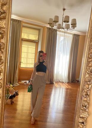 Брюки штани палацо бєж