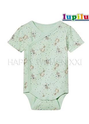 0-2 мес бодик для мальчика детский боди запашной летний короткий рукав кимоно распашонка футболка