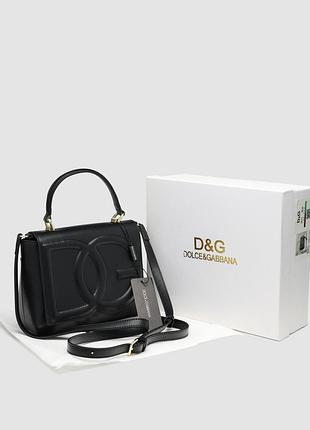Сумка премиум calfskin dg logo bag crossbody bag black