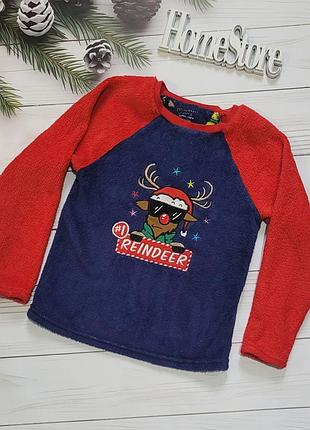 Новорічний махровий реглан з оленем для хлопчика