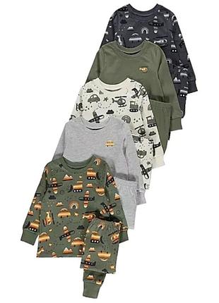 Пижама транспорт вертолет на мальчика 2-3 года Англия