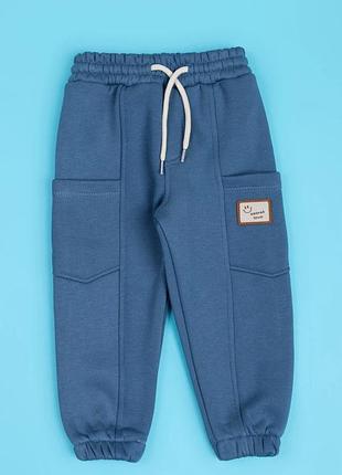 Спортивные штаны утепленные на 1-4 года