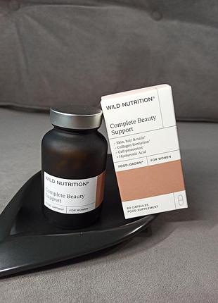 Комплексна харчова добавка для краси wild nutrition food-grown complete beauty support, 60 capsules