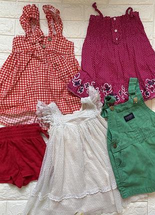 Літній набір лот одягу на дівчинку 104 см сукні