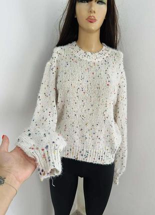 Теплая вязаная кофта