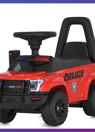 Дитяча каталка-толокар ford police m 5844 світлові та звукові ефекти червоний