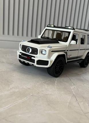 Дитяча машинка металева mercedes-benz brabus g800 1:22 білий