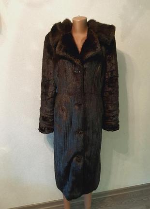 Искусственная длинная шуба