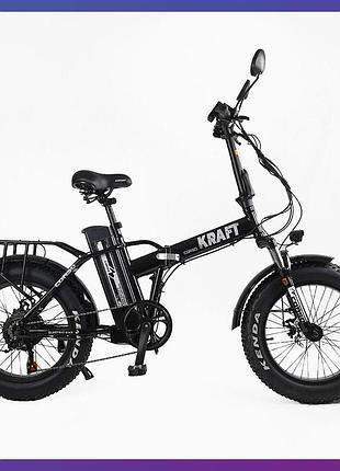 Электровелосипед двухколесный для взрослых corso kraft 20" kr-42117 500 w 48v/13ah