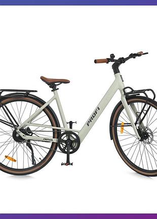 Электровелосипед двухколесный для взрослых profi meb 700c nova-2 28 дюймов 48v10ah 250w серый матовый