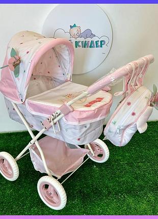 Детская прогулочная коляска для кукол с регулируемым капюшоном и корзиной для вещей decuevas koala 85079
