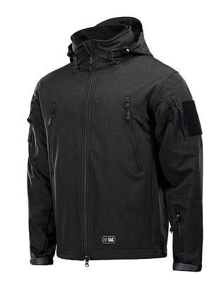 Куртка m-tac softshell з флісовою підкладкою - чорна