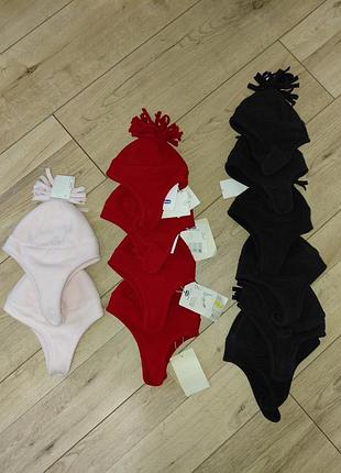 Флісові шапочки chicco для новонароджених