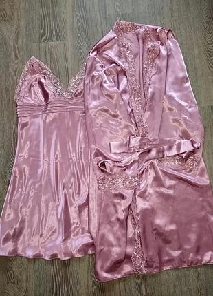 Халат и ночнушка, комплект