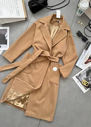 Кашемировое осеннее пальто в трех цветах, новинка