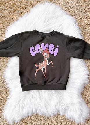 Свитшот графит, 4-5р (104-110) зара, новый