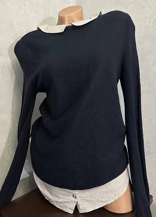 Светр-обманка topshop із комірцем-рубашкою