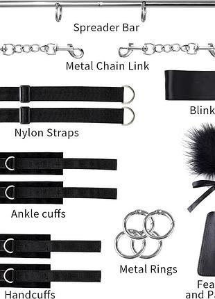 Бдсм-набір lockink yeahwow door swing & leg spreader bondage set 6