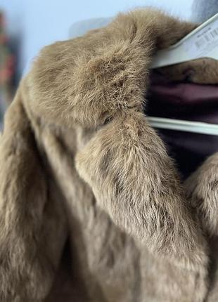 Шуба з натурального хутра ондатри розмір l