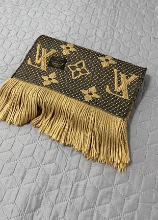Louis vuitton monogram classic logomania теплий шарф.