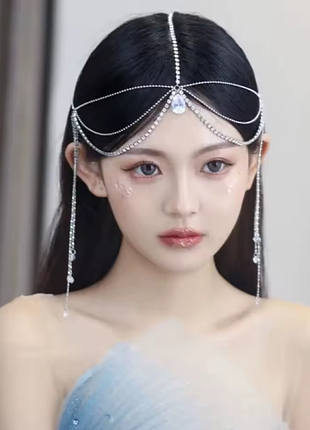 Необычная восточная индийская отделка для волос тека бохо этно хипе фероньерка