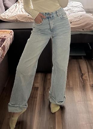 Джинси світлі італія стильні прямі котон