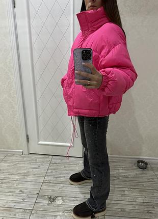 Куртка зимова, з капюшоном, розмір оверсайс,  від с до хл