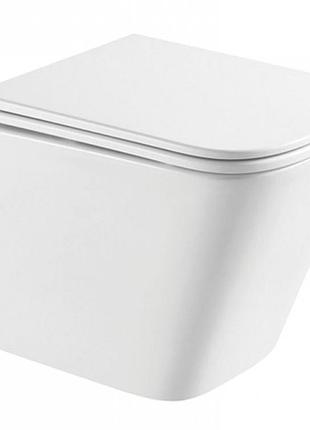 Mixxus premium quadro-0301-t3 унитаз подвесной 490x340x360mm, система смыва tornado 3.0