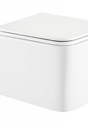 Mixxus premium quadro-0302-t1 унитаз подвесной 530x360x365mm, система смыва tornado 1.0