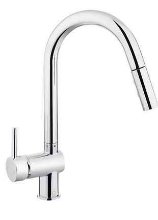 Смеситель для кухни perla "dexter" выдвижной pbz6932