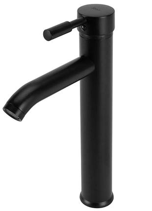 Смеситель для раковины (умивальника) rea graff black черный высокий