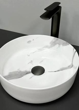 Умывальник (раковина) vbi prato marble nature glossy накладной