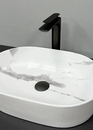 Умывальник (раковина) vbi verona 50 marble nature glossy накладной