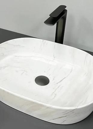 Умывальник (раковина) vbi verona 50 nature marmo glossy накладной