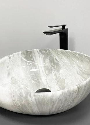 Умывальник (раковина) vbi riccia light stone glossy накладной