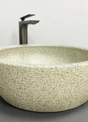 Умывальник (раковина) vbi corridonia beige stone matt накладной