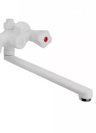 Смеситель для ванны slat slt-e742w, белый