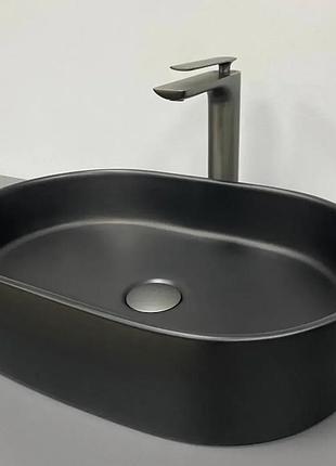 Умывальник (раковина) vbi verona 50 black matt накладной