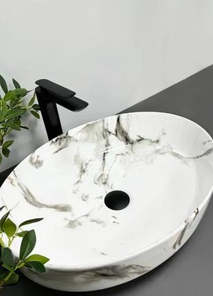 Умывальник (раковина) vbi udine carrara glossy накладной
