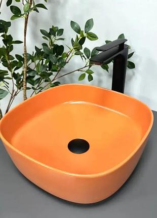 Умывальник vbi arezzo terracotta matt накладной